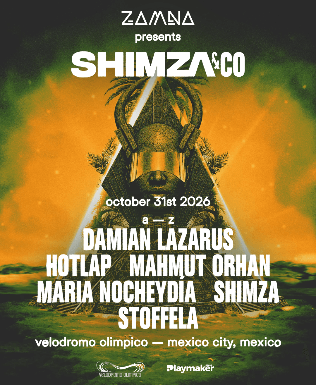 Shimza + Mahmut Orhan x Zamna Festival, Velodromo Municipal, Mexico City