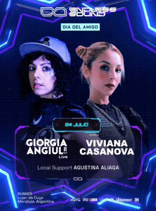 Giorgia Angiula + Viviana Casanova – Día del Amigo x Endless Sound, Runner Club, Lujan de Cuyo Mendoza