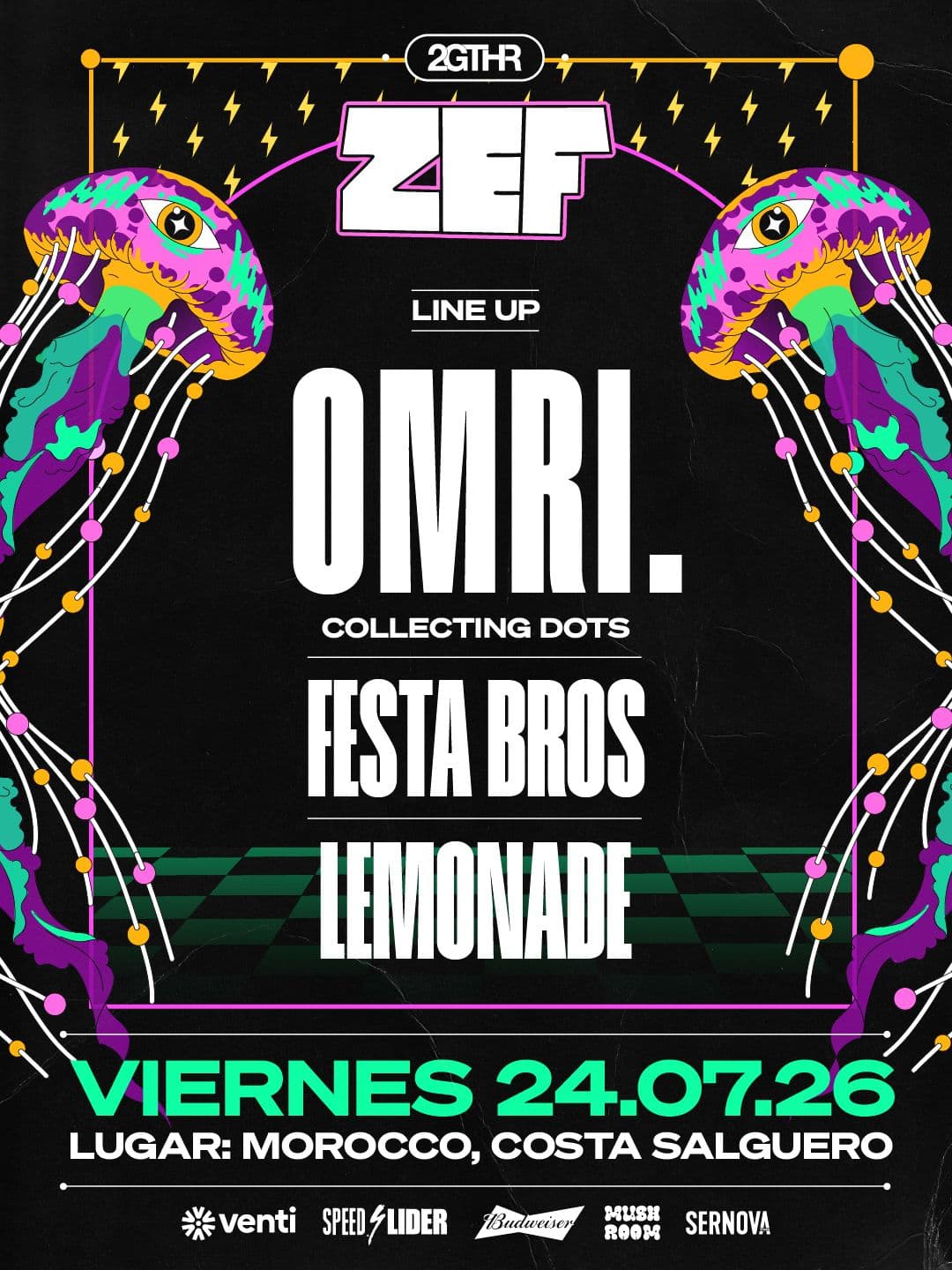 Omri. + Festa Bros – Zef Is Back x 2gthr, Club Morocco, Costanera Buenos Aires