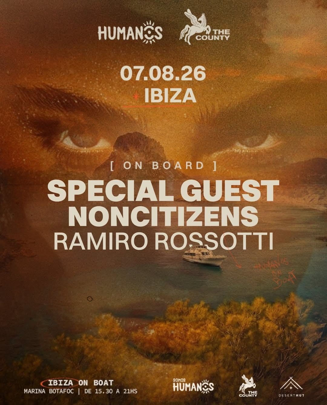 Juan Hansen x Humanos, Marina Botafoc, Ibiza