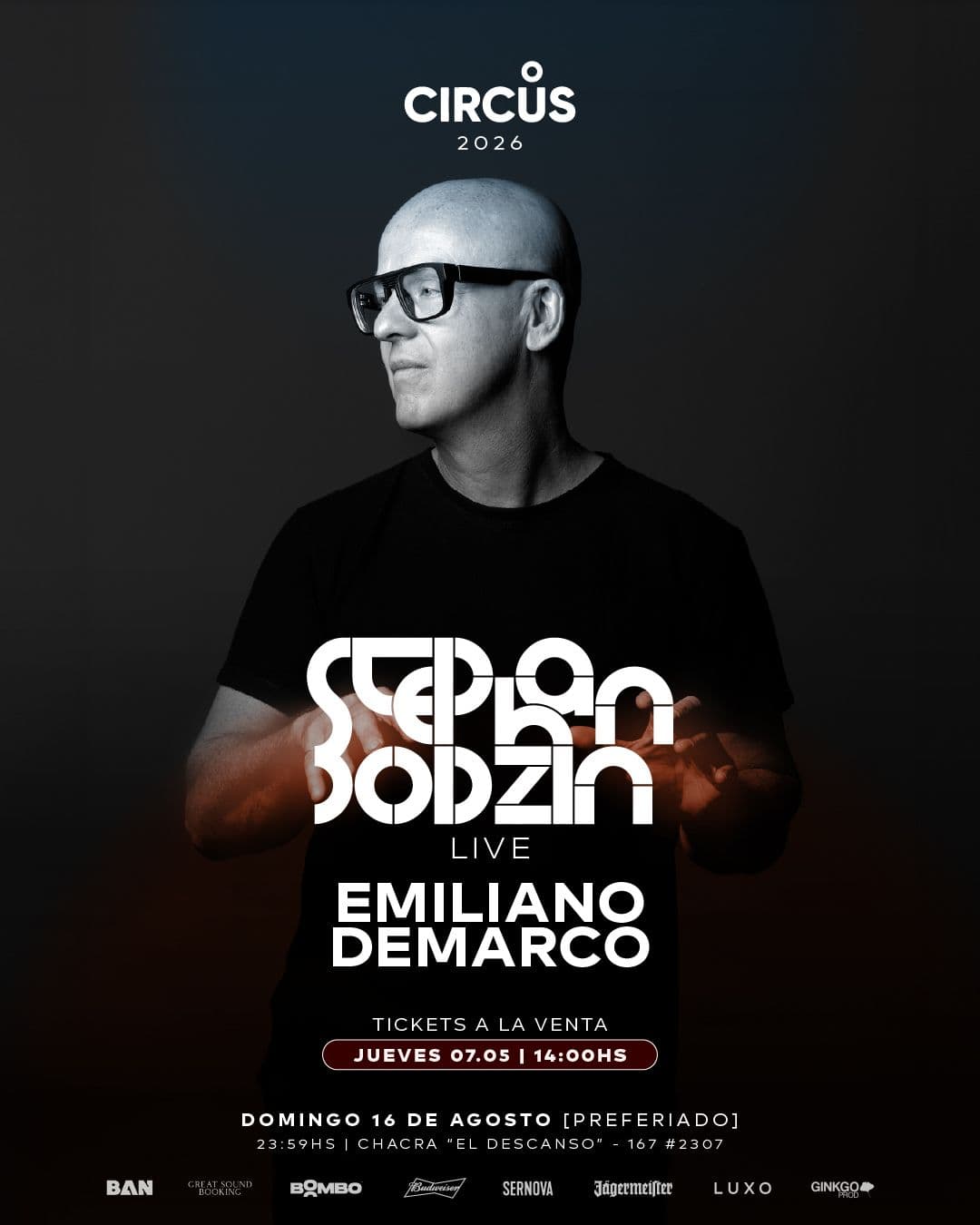 Stephan Bodzin + Emiliano Demarco – by Circus, La Plata