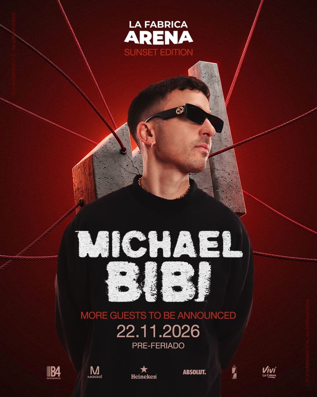 Michael Bibi, La Fábrica Sunset Edition, La Calera Córdoba