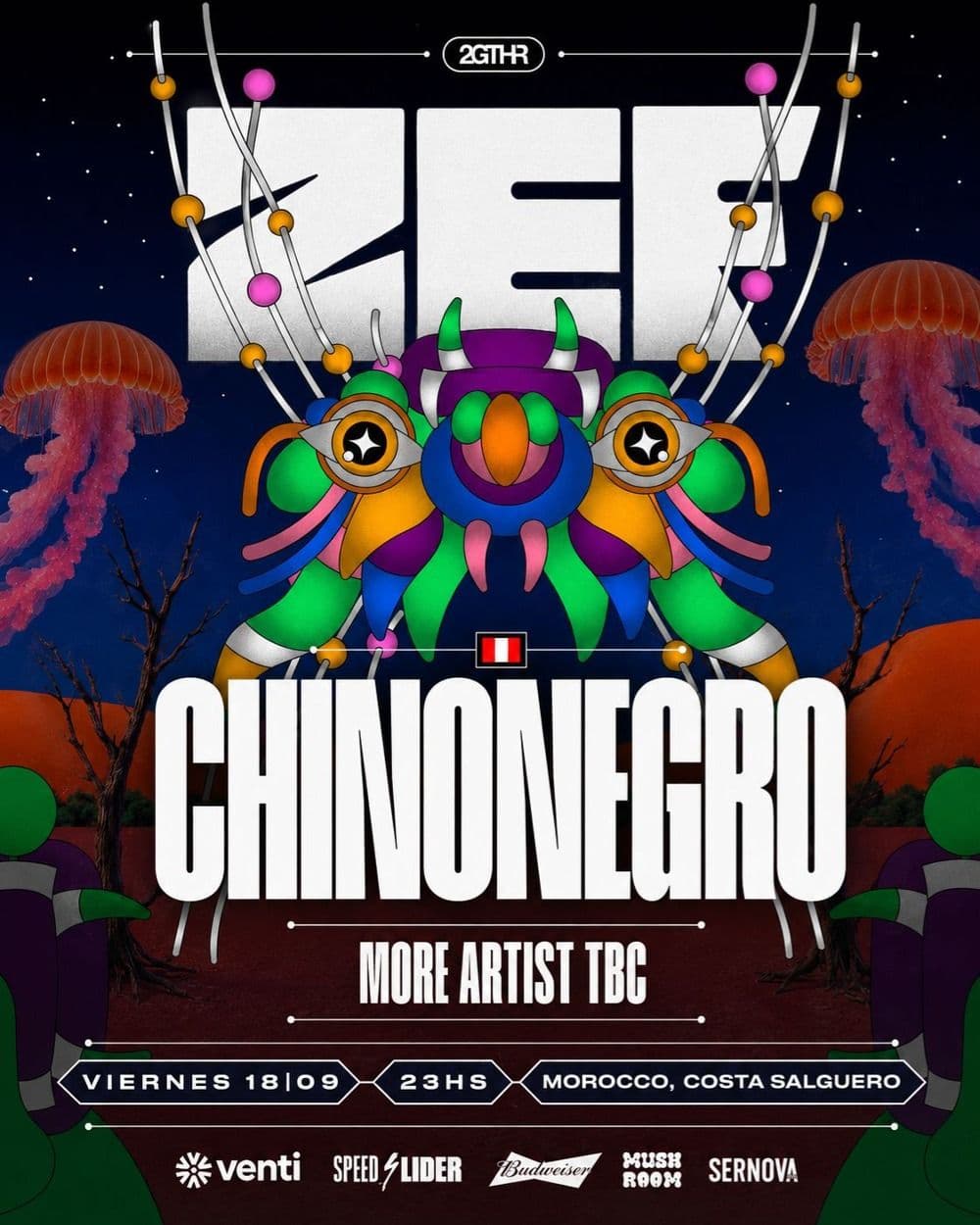 Chinonegro, 2gthr, Club Morocco, Costanera Buenos Aires