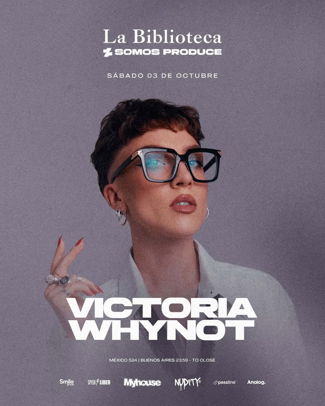 Victoria Whynot, Somos Produce, La Biblioteca, San Telmo Buenos Aires