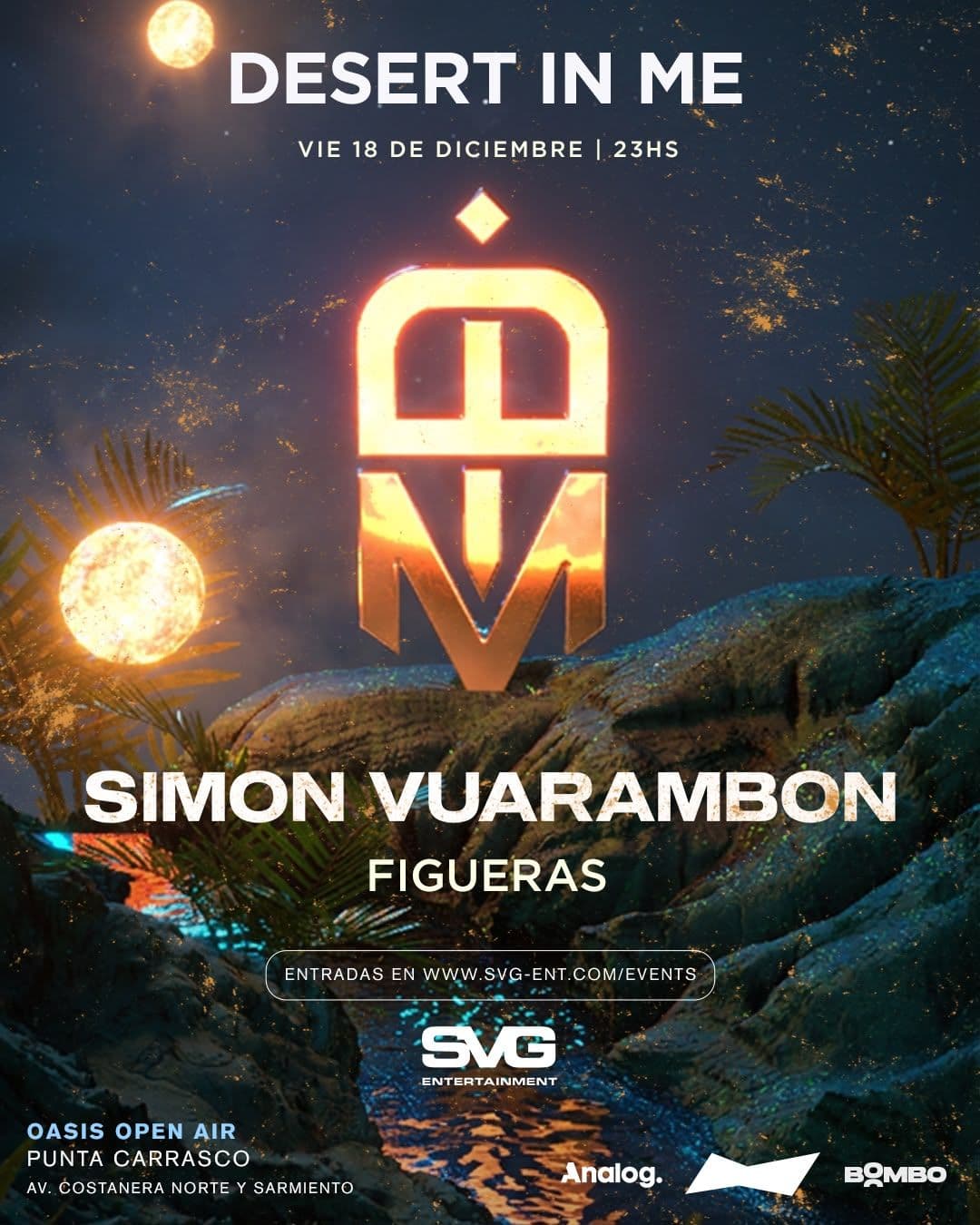Simon Vuarambon - 18 diciembre Oasis, Desert in ME