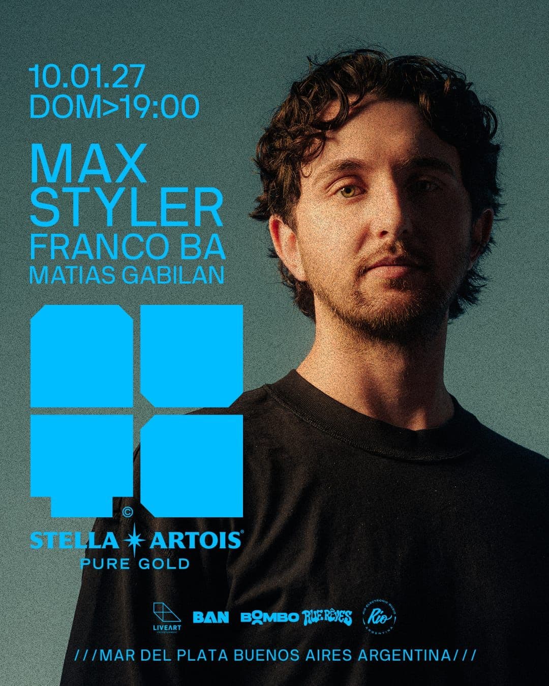 Max Styler 10 enero 2027 - Mute, Mar del Plata
