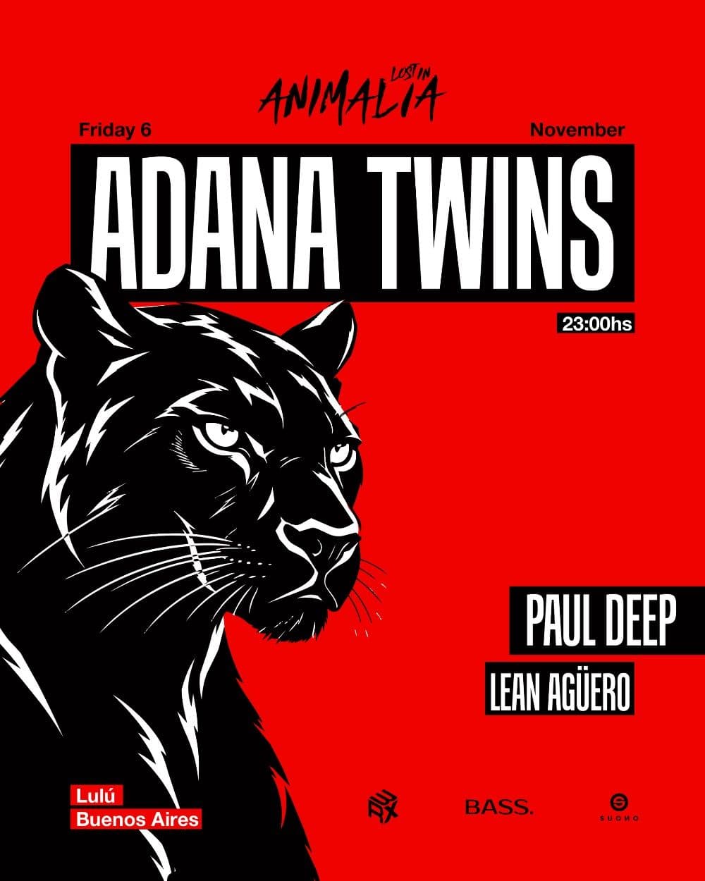 Adana Twins - Animalia Lulú Club, Palermo Soho