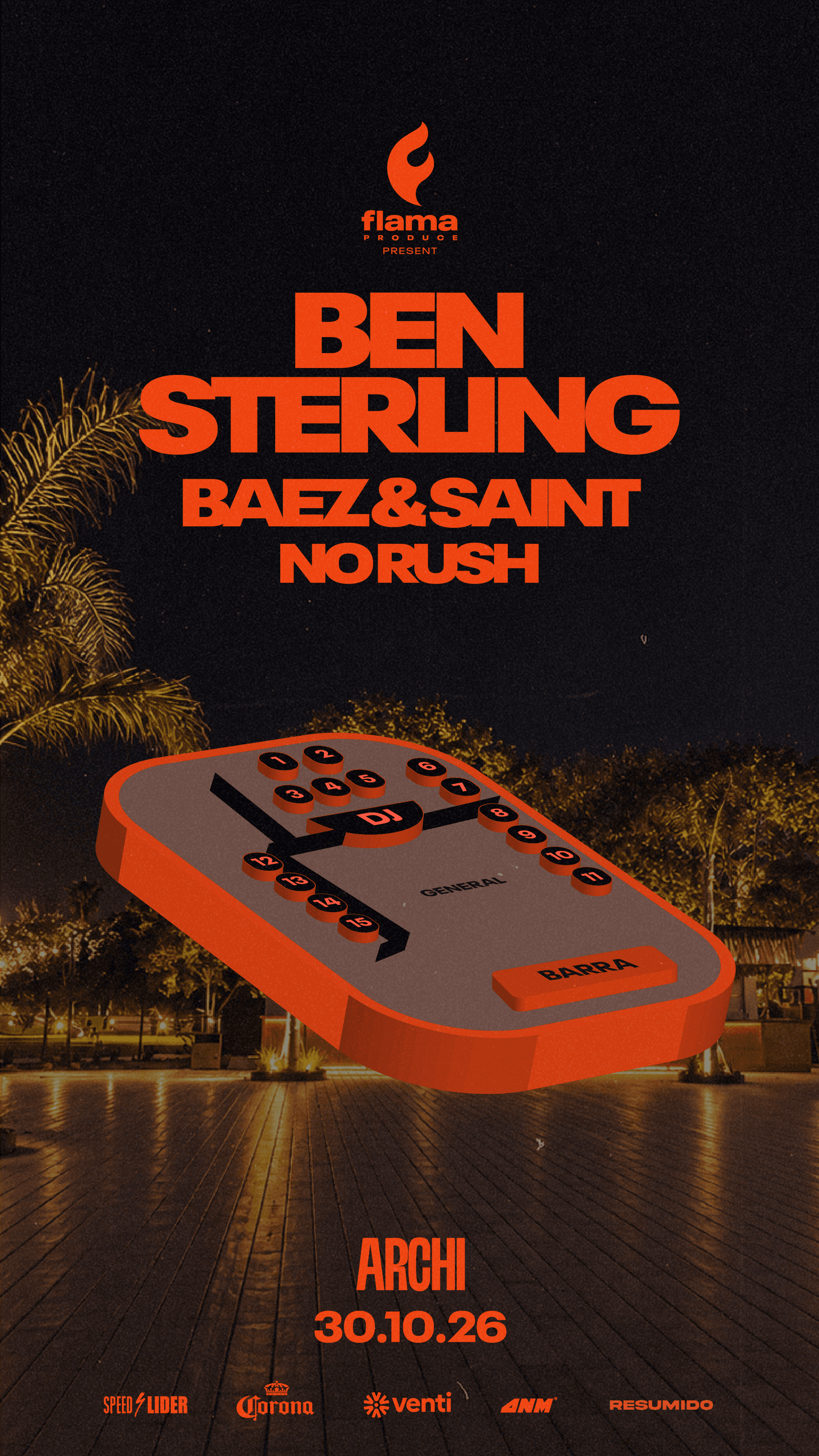 Ben Sterling - Flama, Archi Club, Buenos Aires