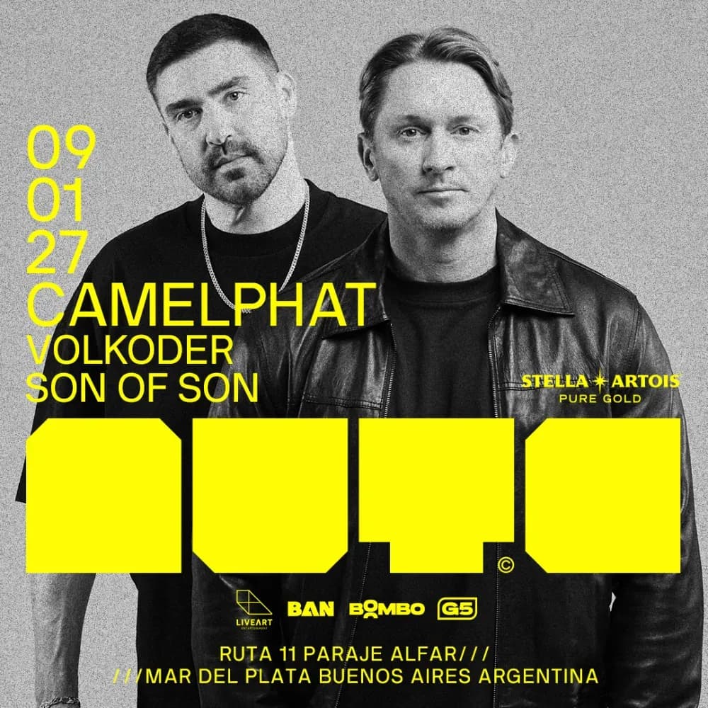 Camelphat 09 enero 2027 - Mute, Mar del Plata