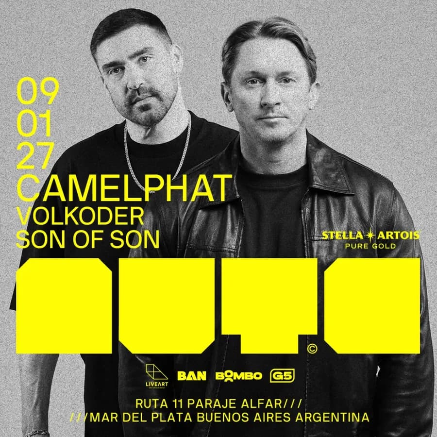 Camelphat 09 enero 2027 - Mute, Mar del Plata
