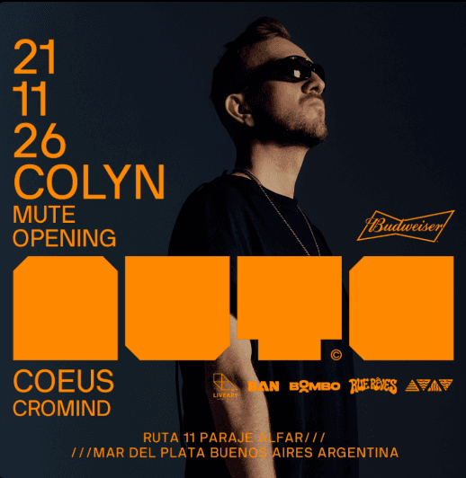 Colyn 21 noviembre 2026 - Mute Mar del Plata