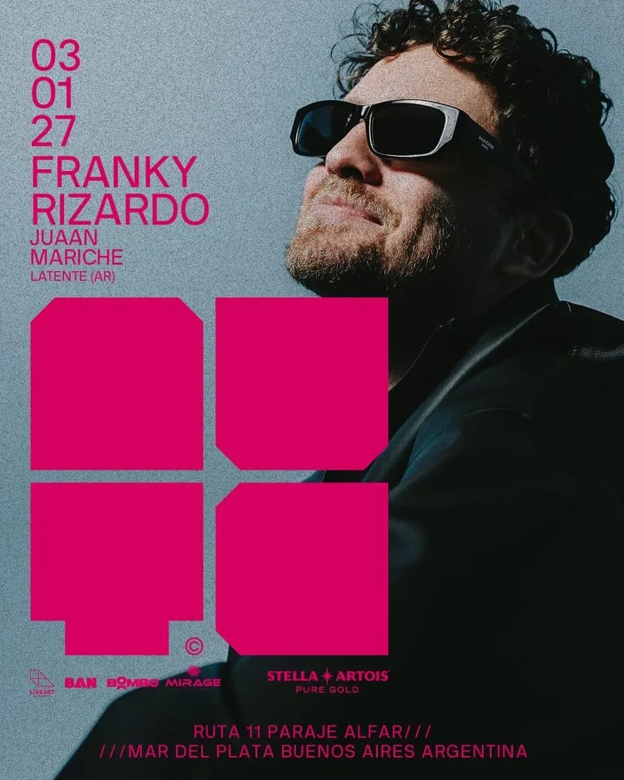 Franky Rizardo 03 enero 2027 - Mute, Mar del Plata