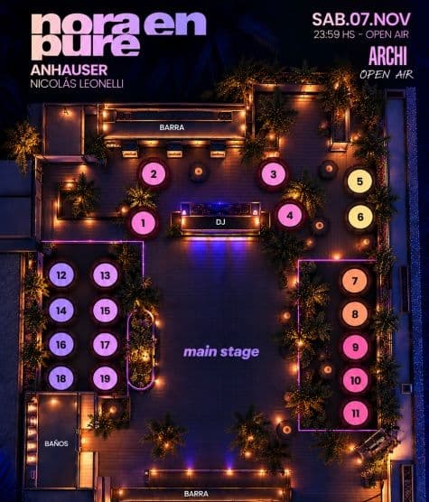 ALLMusicParties NORA EN PURE mesas VIP 7.11