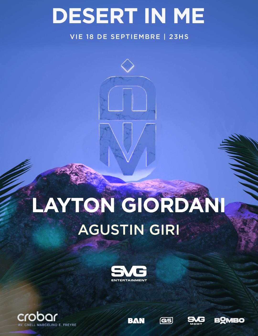 Layton Giordani - Desert In Me, Crobar Club Palermo