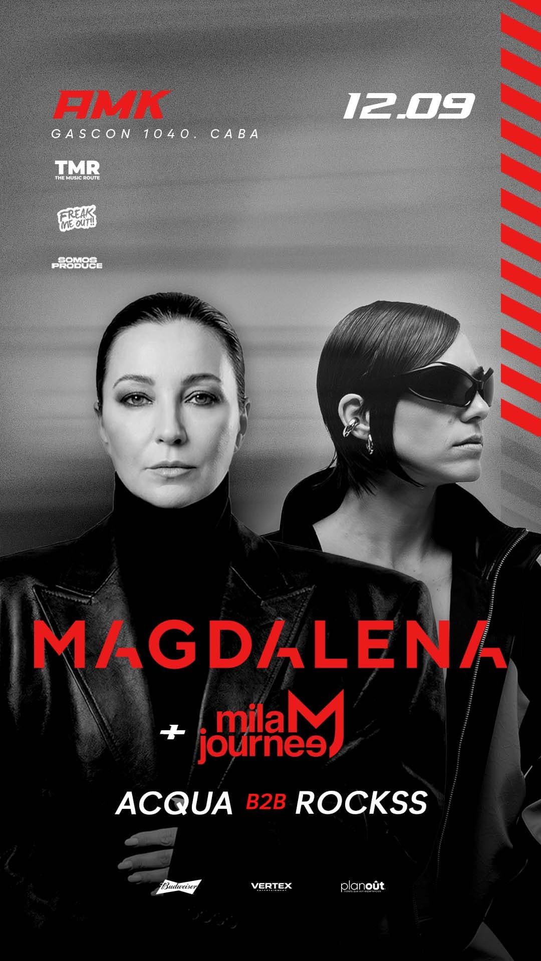 Magdalena, Freak Me Out y The Music Route, Amk Club, Almagro Buenos Aires