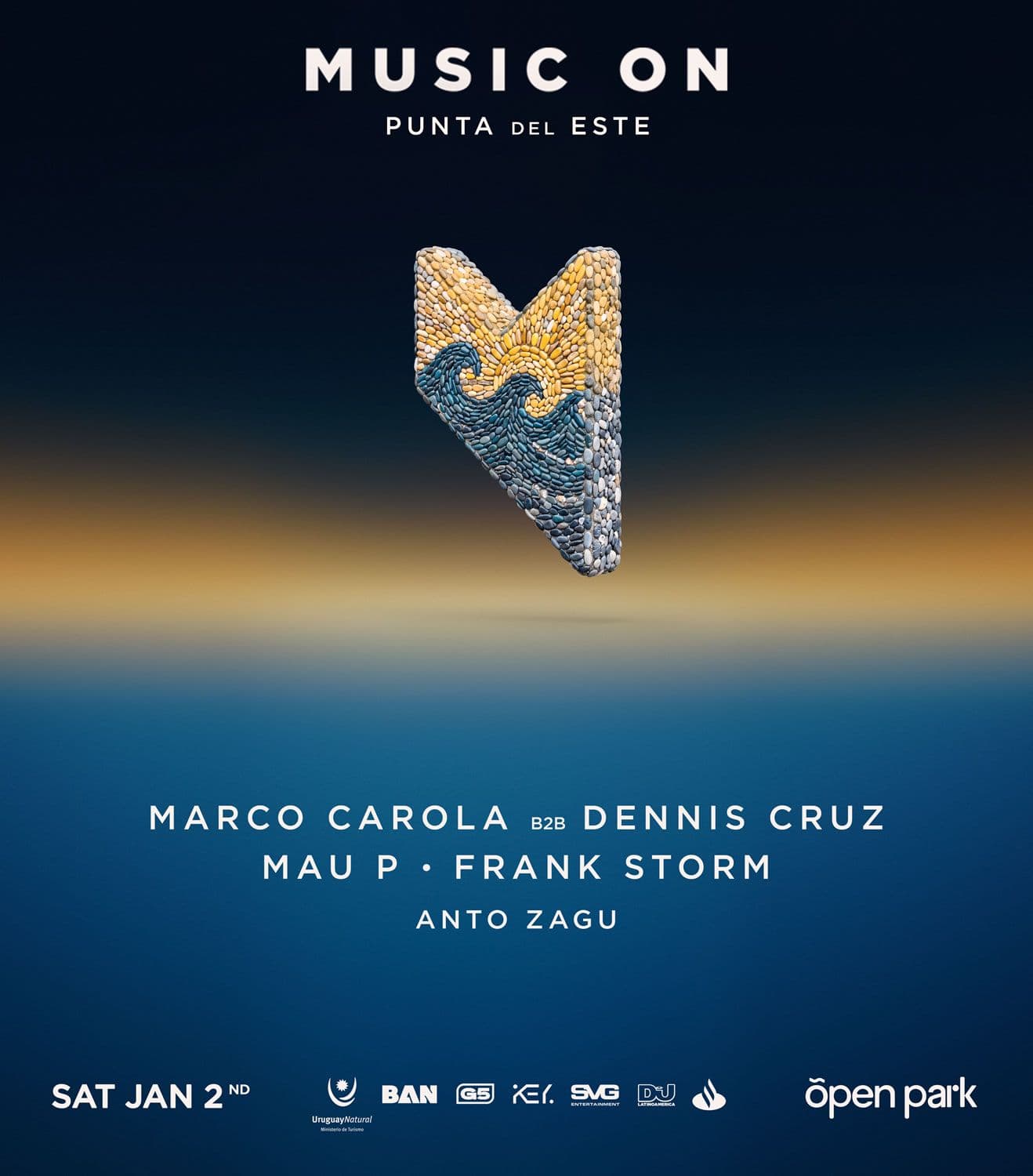 Marco Carola B2B Dennis Cruz - Open Park, Punta del Este