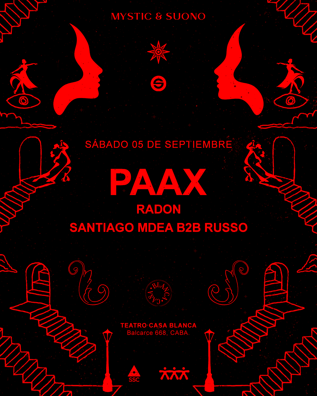 Paax - Suono and Mystic, Casa Blanca San Telmo