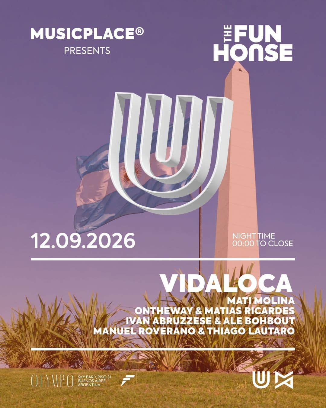 Vidaloca - Olympo Sky Bar, Microcentro | ALLMusicParties