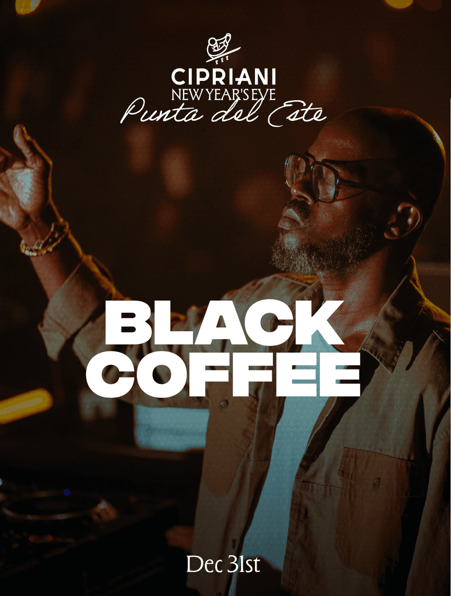 Black Coffee NYE 31 de diciembre - Cipriani, Punta del Este