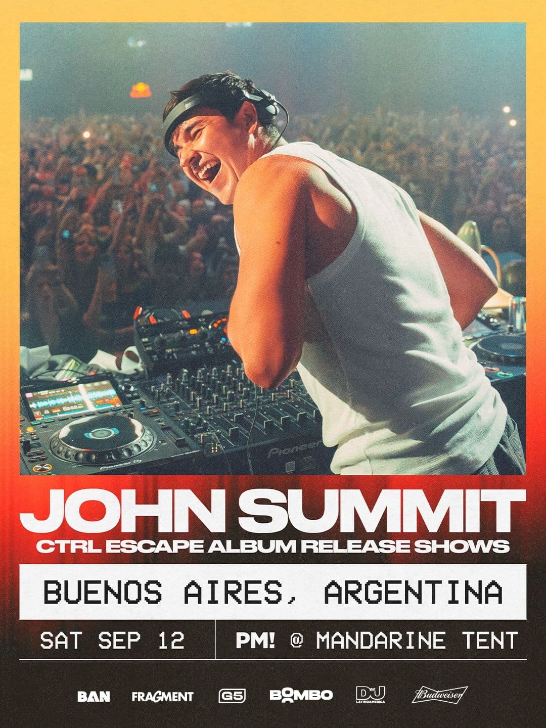 John Summit, Pm Open Air, Mandarine Tent, Costanera Buenos Aires
