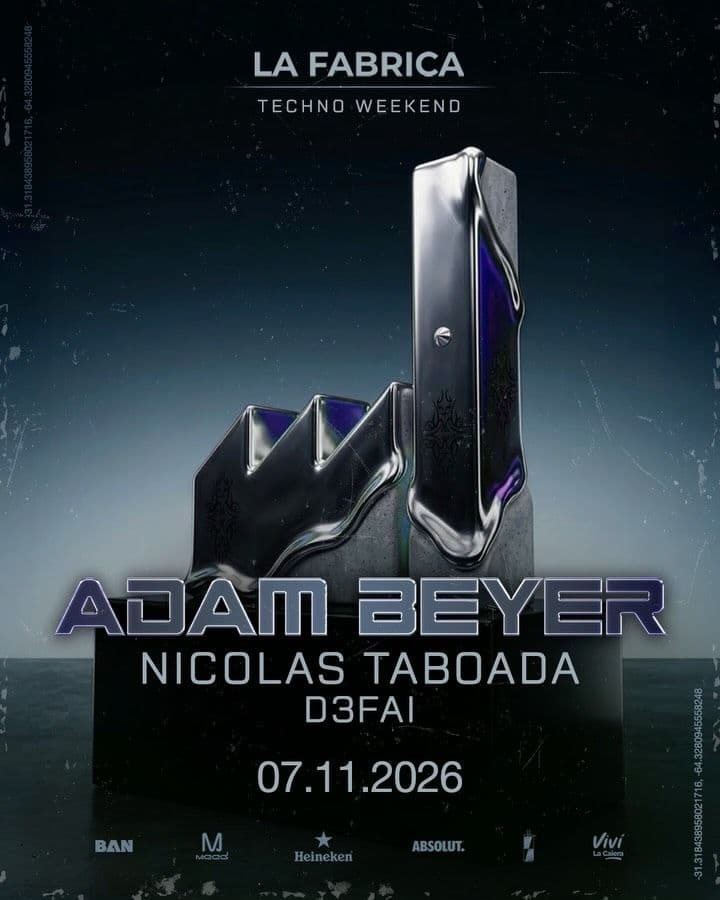 Adam Beyer, Weekend Techno, La Fábrica, La Calera Córdoba