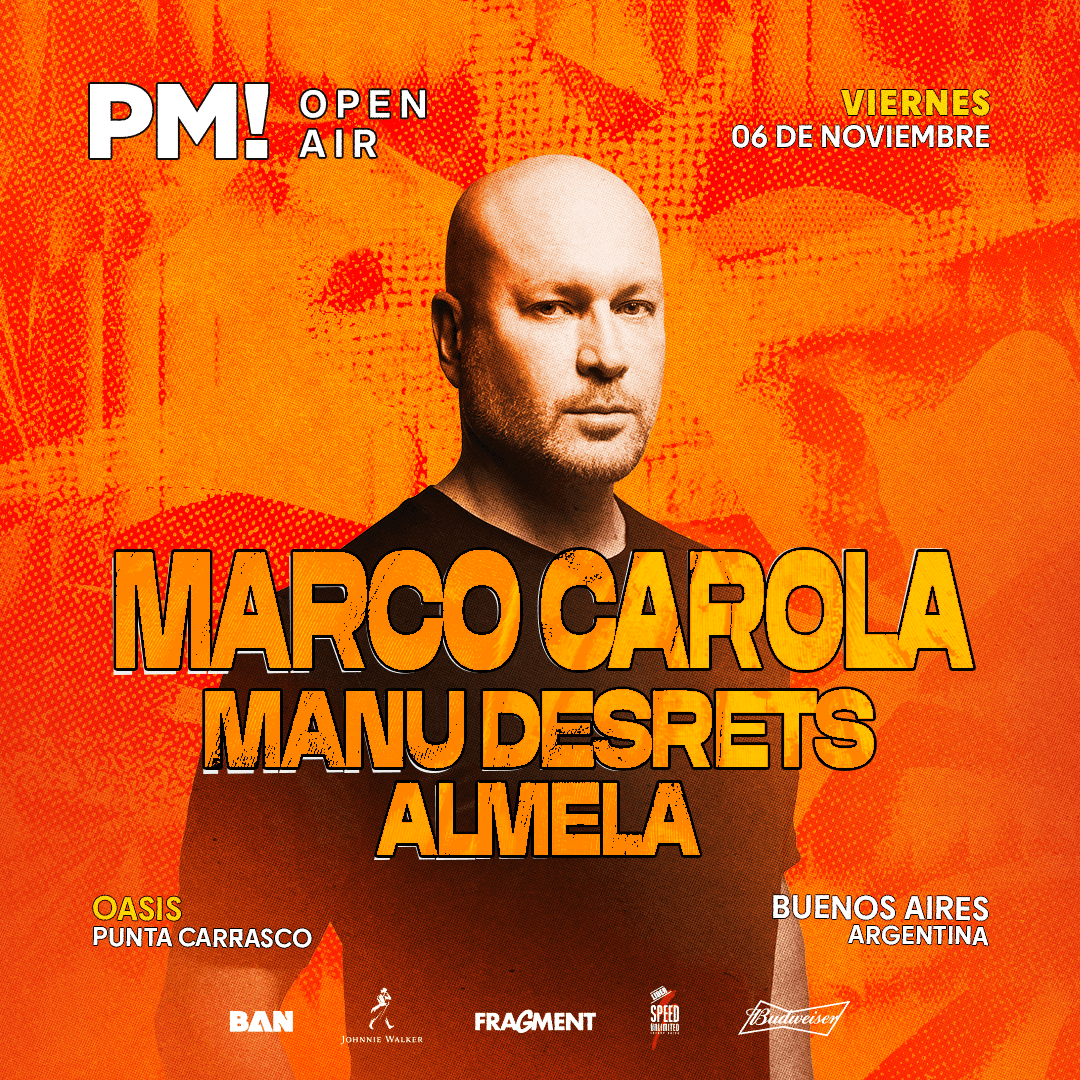 Marco Carola - PM Open Air, Oasis, Punta Carrasco, Buenos Aires