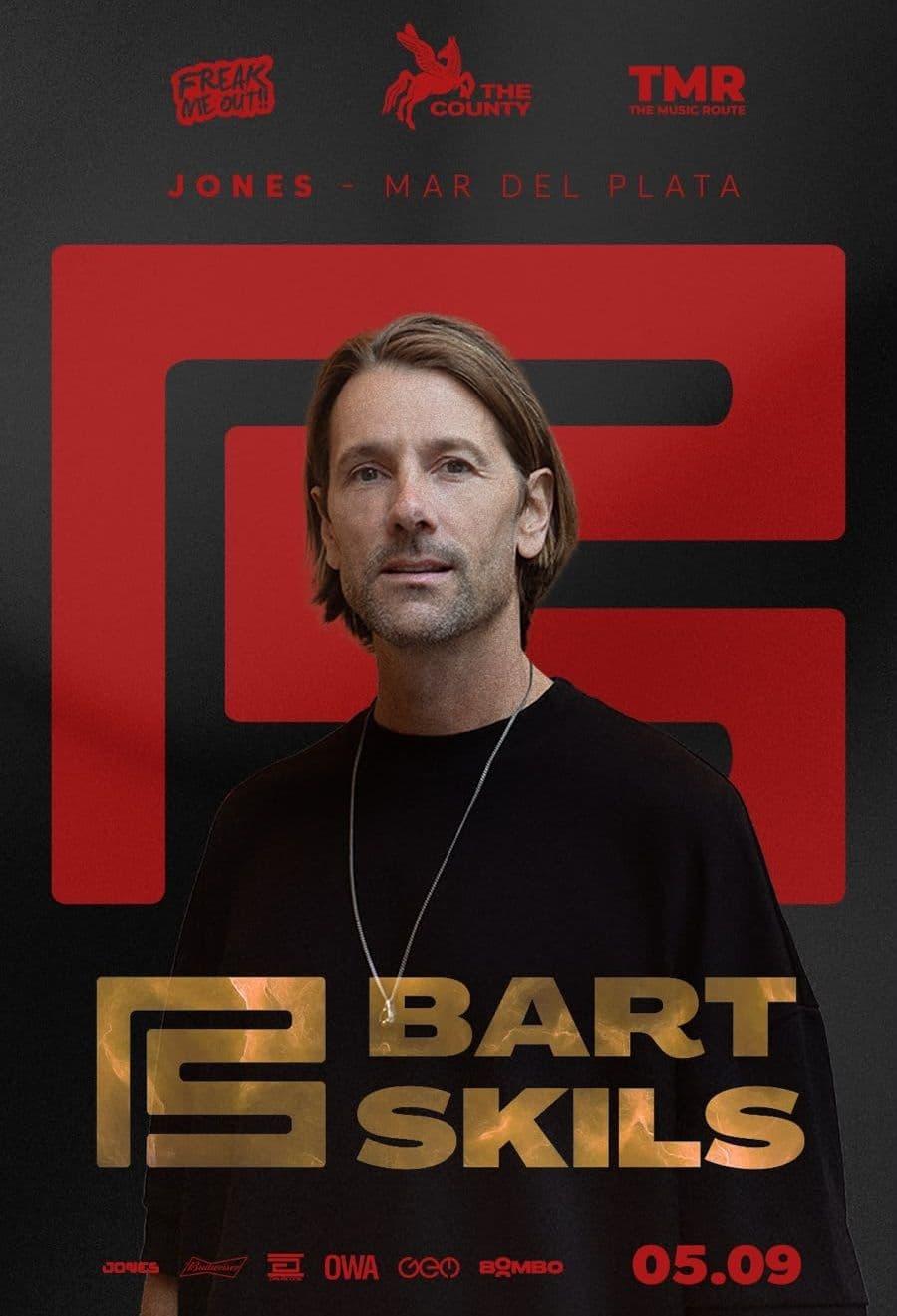 Bart Skils, Freak Me Out y The Music Route, Mr Jones, Mar del Plata