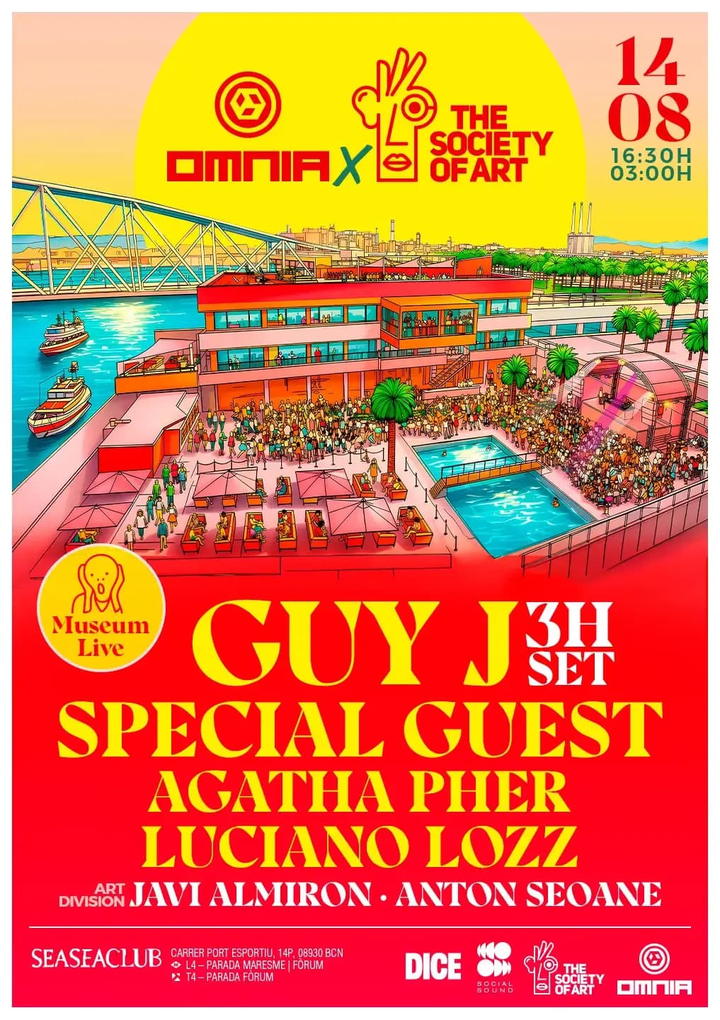 Guy J + Special Guest x The Society Of Art, SeaSeaClub, Port Fòrum Barcelona