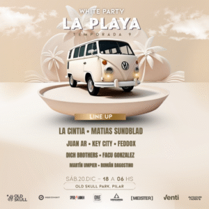 LA CINTIA & MORE ARTISTS [WHITE PARTY] - by LA PLAYA FESTIVAL, OLDSKULL PARK 🇦🇷