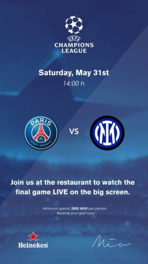 ⚽️ PSG VS INTER 🏆 FINAL CHAMPIONS LEAGUE 2025 - by MIA, TULÚM 🇲🇽