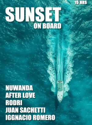 🌊 NUWANDA & MORE ARTISTS - by SUNSET ON BOARD, CANCUN 🇲🇽