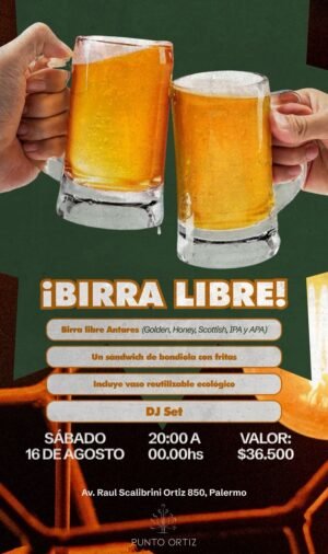 🍺 EXPERIENCIA ANTARES [BIRRA LIBRE] - PUNTO ORTIZ RESTOBAR, PALERMO 🇦🇷