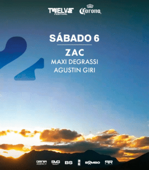 ⭐ ZAC + MAXI DEGRASSI + AGUSTIN GIRI [SUNSET OPEN AIR • DIA 2] - by FESTIVAL TWELVE, SAN MARTIN DE LOS ANDES 🇦🇷