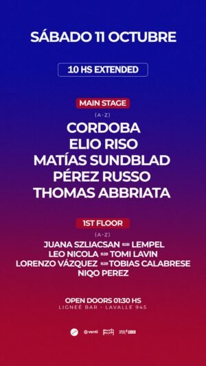[AFTER PARTY CREAMFIELDS] CORDOBA & MORE ARTISTS - by MUSHROOM, LIGNÉE 🇦🇷