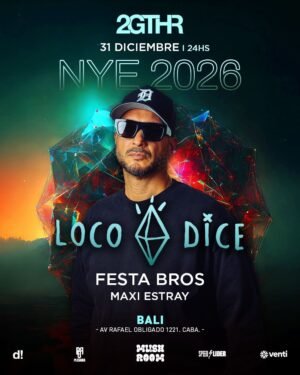⭐ LOCO DICE & MORE ARTISTS [NEW YEAR'S EVE] - by 2GTHR & MUSHROOM, BALI 🇦🇷