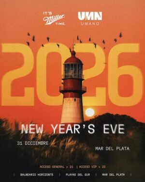 🎇 NEW YEAR'S EVE 2026 - by UMANO, MAR DEL PLATA 🇦🇷