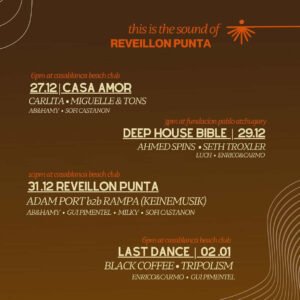 ⭐️ BLACK COFFEE + TRIPOLISM & MORE ARTISTS [LAST DANCE] - by REVEILLON PUNTA, PUNTA DEL ESTE 🇺🇾