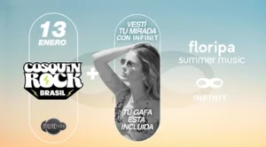 🎟️ [COMBO] COSQUIN ROCK + GAFAS INFINIT - STAGE MUSIC PARK, FLORIANOPOLIS 🇧🇷
