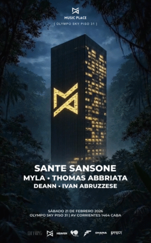 SANTE SANSONE & MORE ARTISTS [PISO 31] - by MUSIC PLACE, OLYMPO SKY BAR 🇦🇷