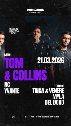 ⭐ TOM & COLLINS and MORE ARTISTS - by VANGUARD, BALI 🇦🇷