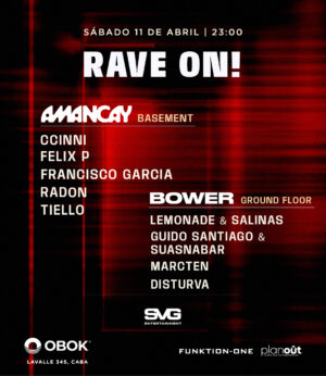 ⭐ CCINNI & MORE ARTISTS [RAVE ON!] - by SAVAGE, OBOK BA 🇦🇷