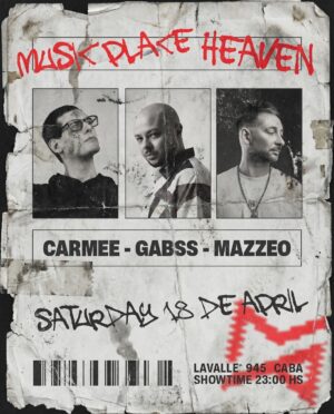 [POST ARGY] CARMEE + GABSS + MAZZEO - by MUSIC PLACE, LIGNÉE 🇦🇷