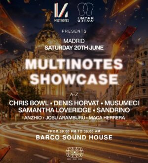 ⭐ DENIS HORVART + MUSUMECI & MORE ARTISTS [MULTINOTES SHOWCASE] - by UNDERWATER, BARCELONA 🇪🇦