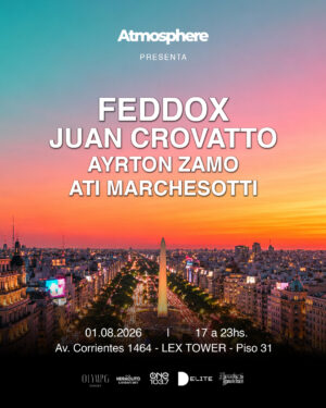 Feddox, Sunset x Atmosphere, Olympo Sky Bar, Microcentro Buenos Aires 🇦🇷