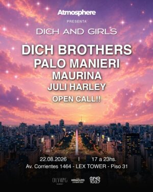 Dich Brothers, Sunset x Atmosphere, Olympo Sky Bar, Microcentro Buenos Aires 🇦🇷